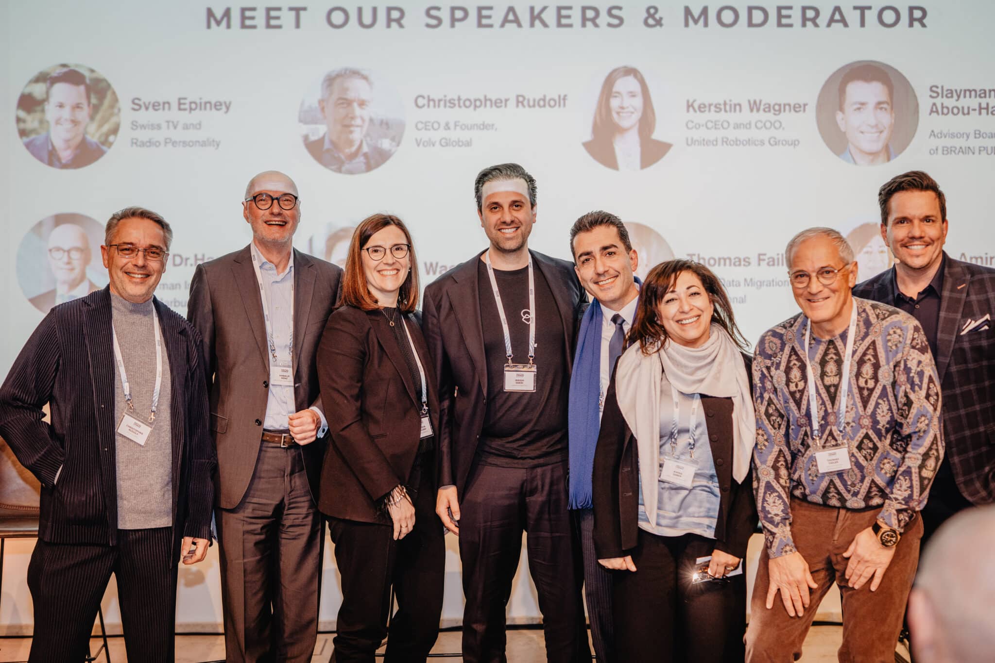 Volv Global CEO and founder Christopher Rudolf with the rest of the panel for "The Global Transformation of Healthcare, Sports and Medicineโ on the CXO Day of Digital Lounge @Davos.