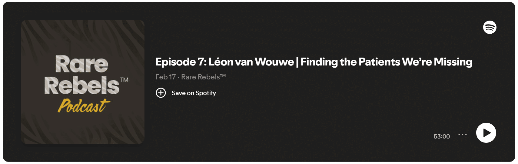 Finding The Patients We're Missing - Léon Van Wouwe on the Rare Rebels Podcast with Melody Joy Paine