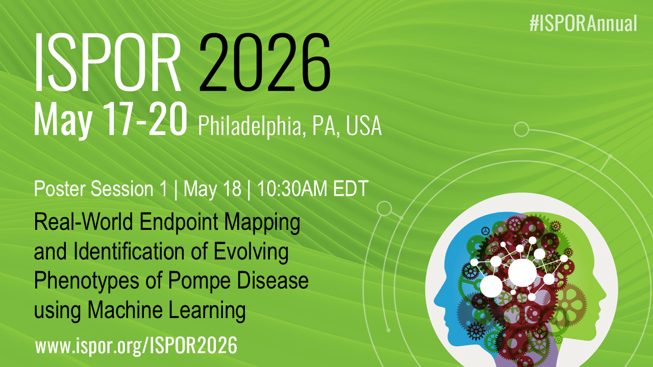 Volv Global and Sanofi present new research at ISPOR 2026 on Pompe Disease: Real-World Endpoint Mapping and Identification of Evolving Phenotypes of Pompe Disease using Machine Learning