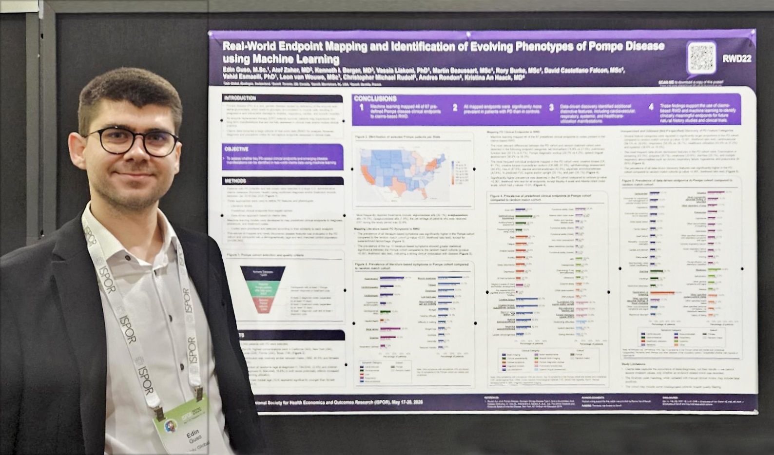 Edin Guso of Volv Global at ISPOR Global 2026, presenting new research in collaboration with Sanofi