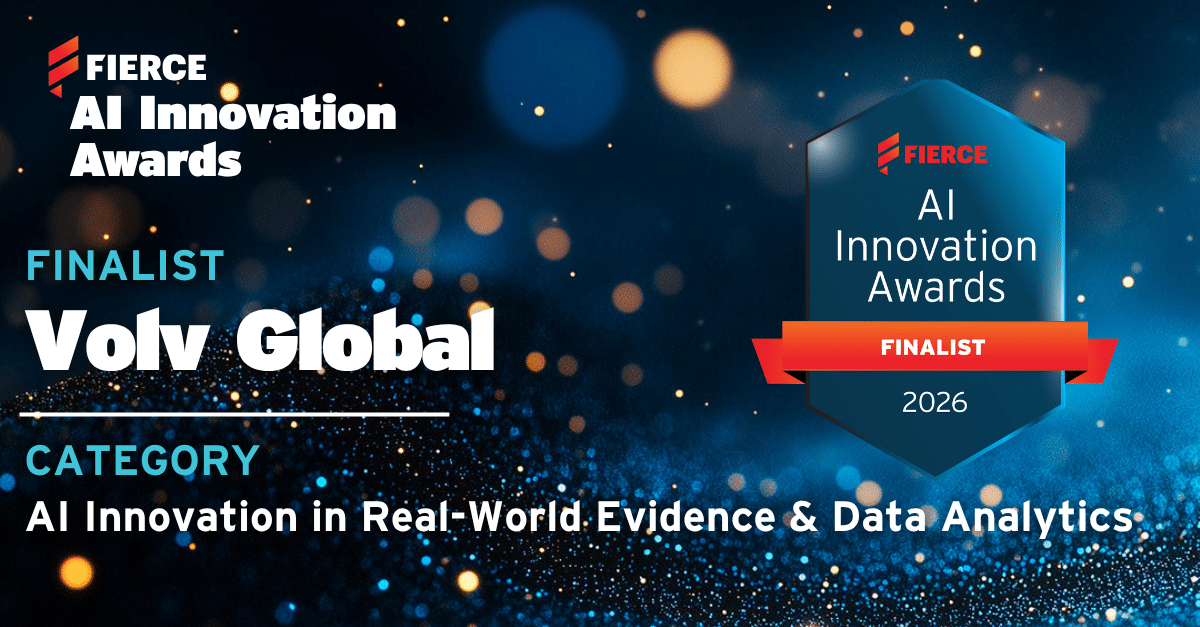 Volv Global has been selected as a finalist in the 2026 Fierce AI Innovation Awards, in the category AI Innovation in Real-World Evidence & Data Analytics. 